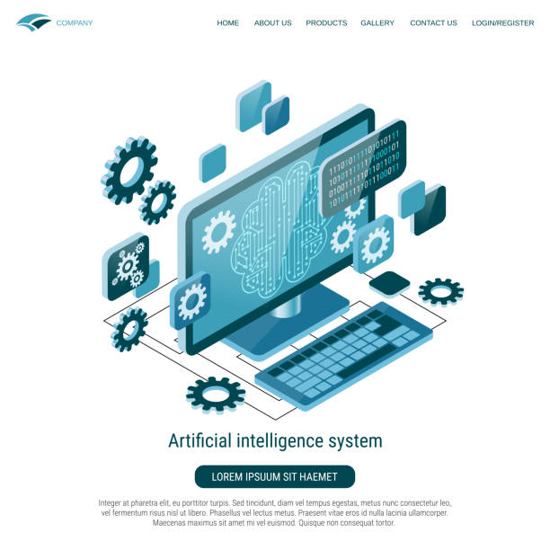 artificial intelligence system vector concept - 系统软件开发 幅插畫檔、美工圖案、卡通及圖標