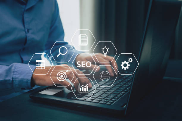 seo search engine optimization concept diagram - 系统软件 個照片及圖片檔